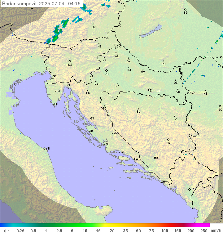 Padavine Hrvaška