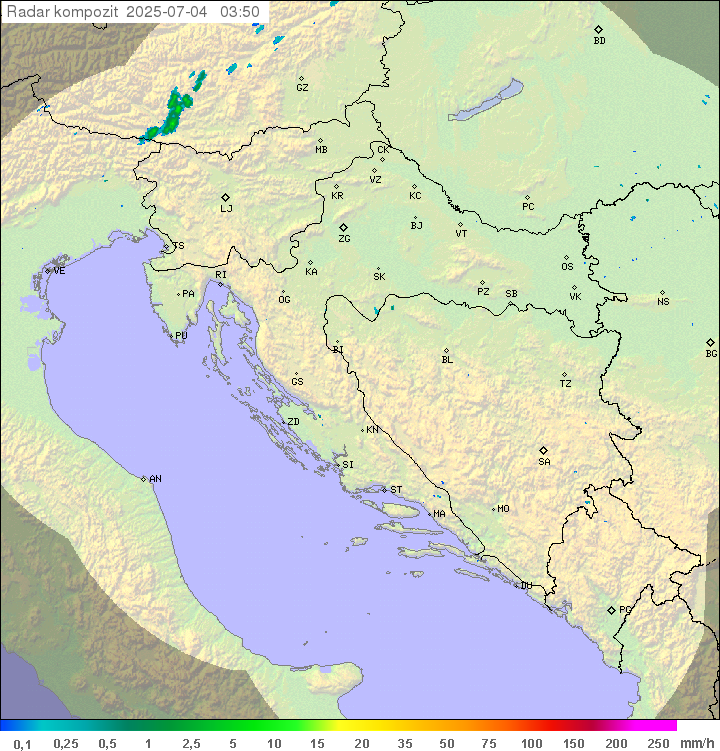 Padavine Hrvaška