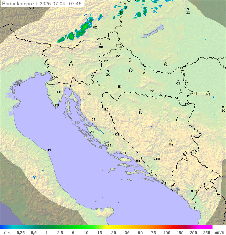 Padavine Hrvaška