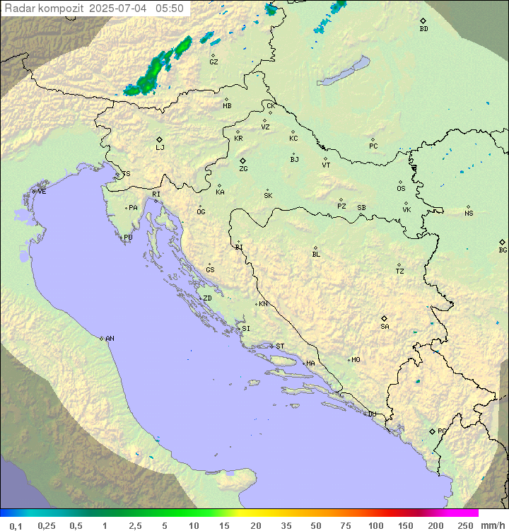 Padavine Hrvaška