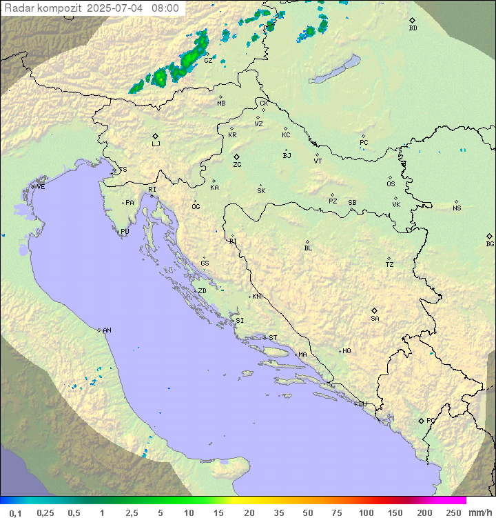 Padavine Hrvaška