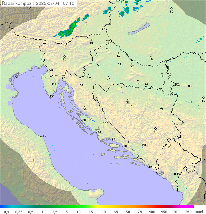 Padavine Hrvaška