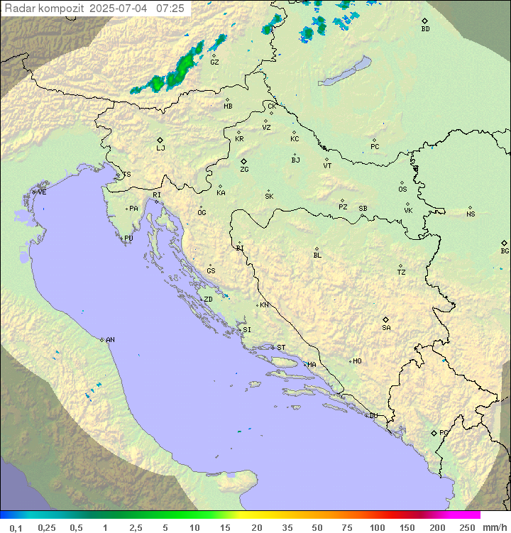 Padavine Hrvaška