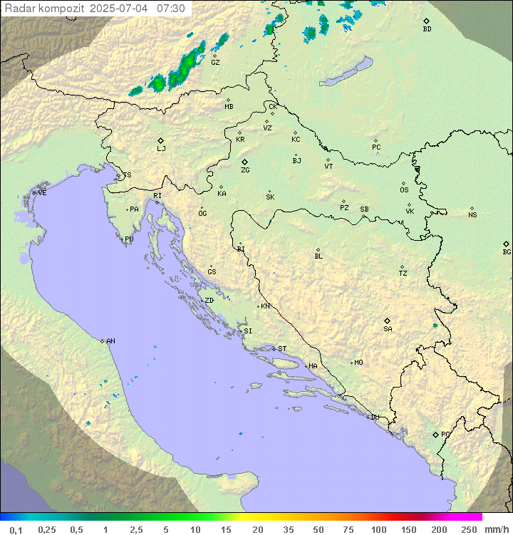 Padavine Hrvaška