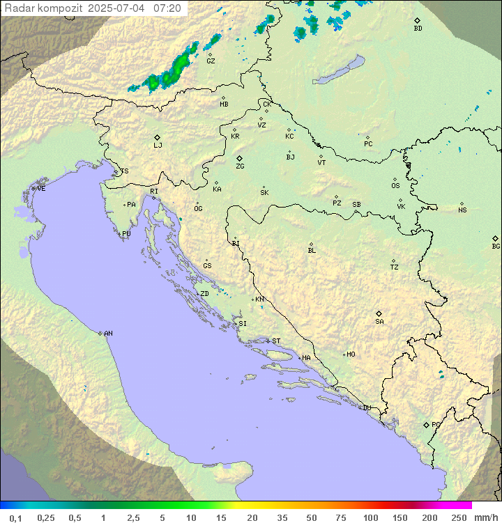 Padavine Hrvaška