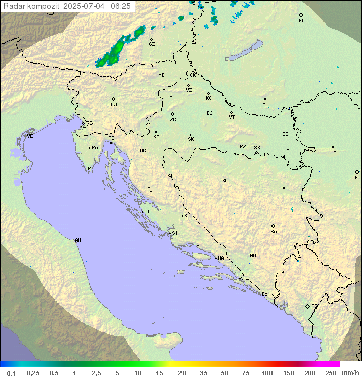 Padavine Hrvaška