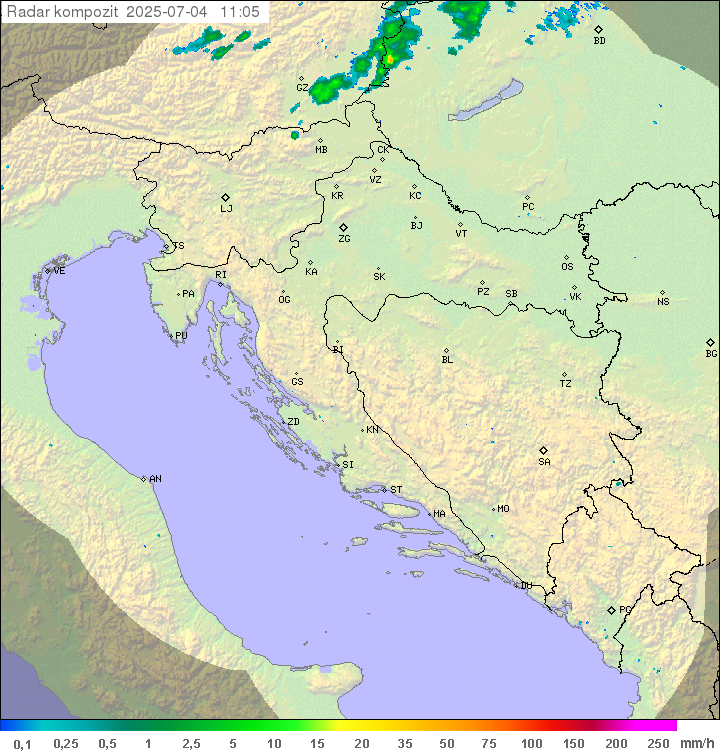 Padavine Hrvaška