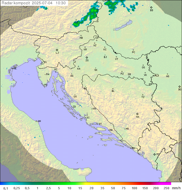 Padavine Hrvaška