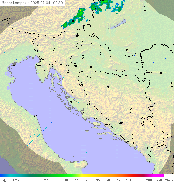 Padavine Hrvaška