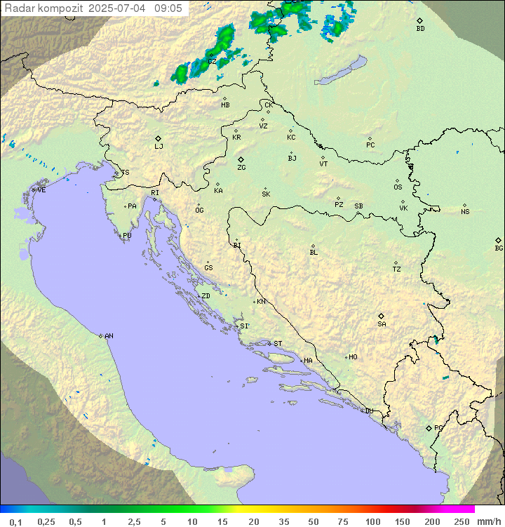 Padavine Hrvaška