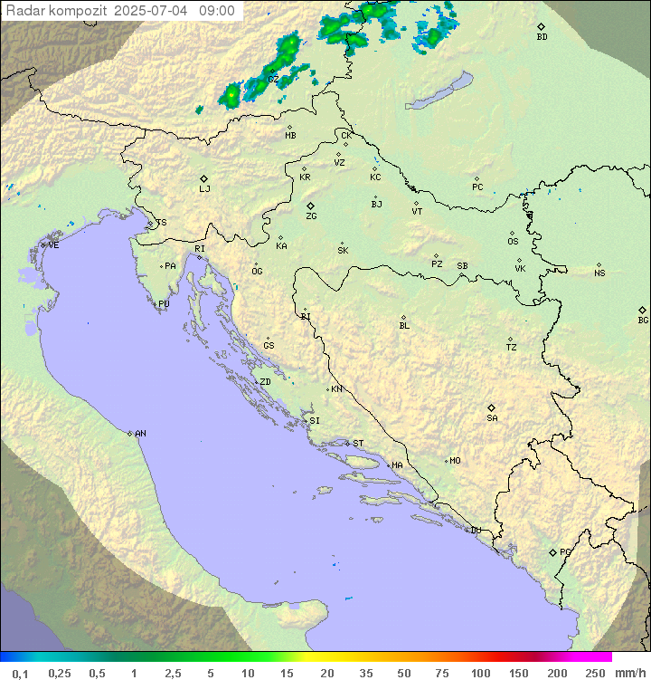 Padavine Hrvaška
