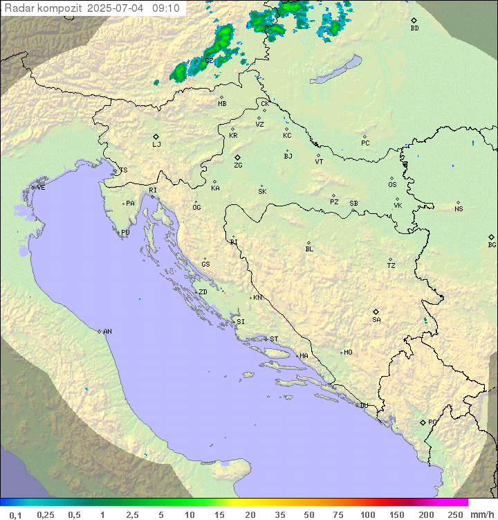 Padavine Hrvaška