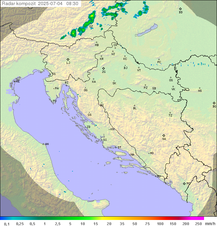 Padavine Hrvaška