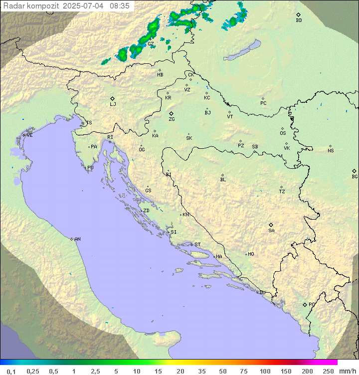 Padavine Hrvaška