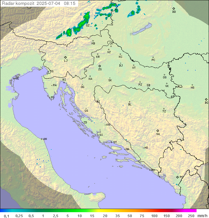Padavine Hrvaška