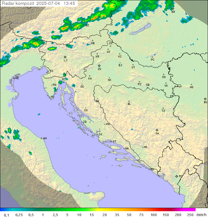 Padavine Hrvaška