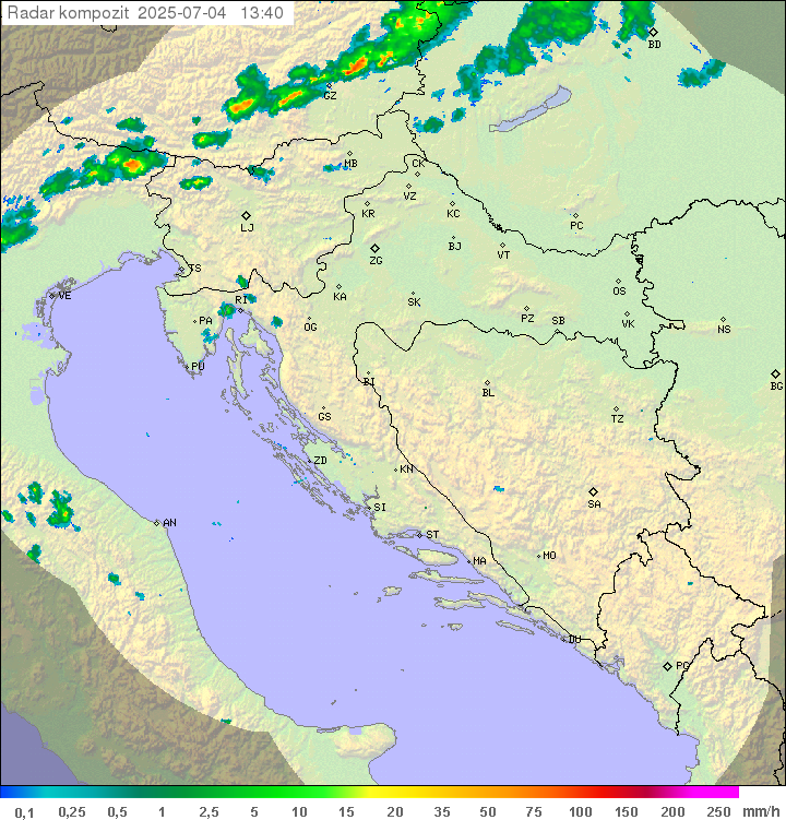 Padavine Hrvaška