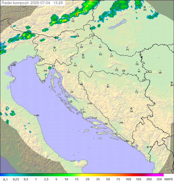 Padavine Hrvaška