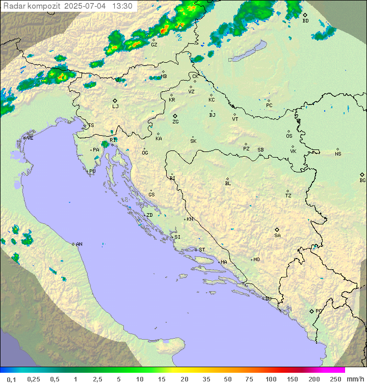 Padavine Hrvaška