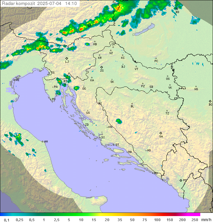 Padavine Hrvaška