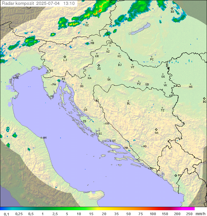 Padavine Hrvaška