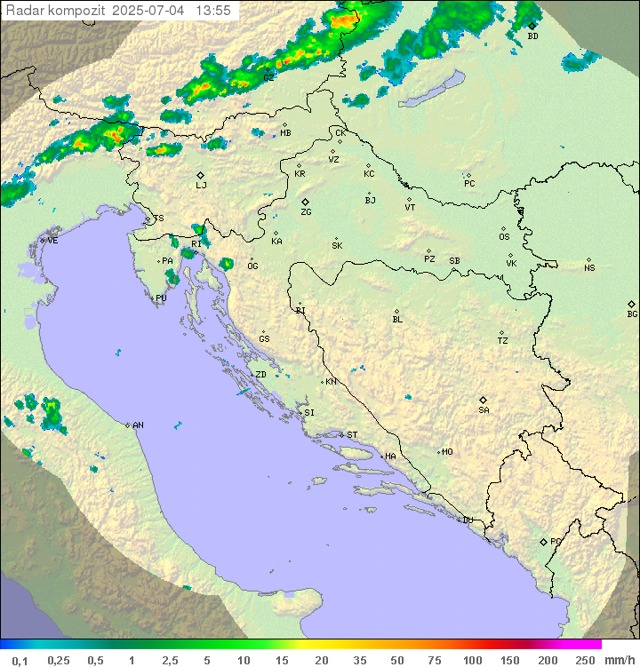 Padavine Hrvaška