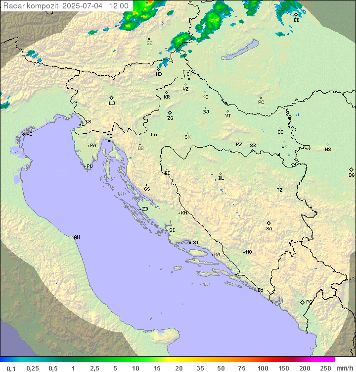 Padavine Hrvaška