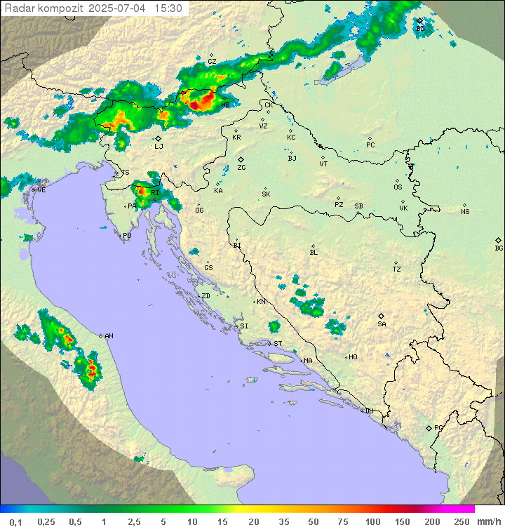 Padavine Hrvaška
