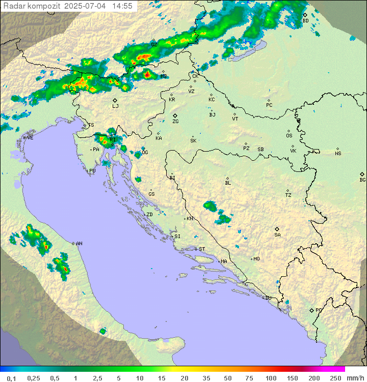 Padavine Hrvaška