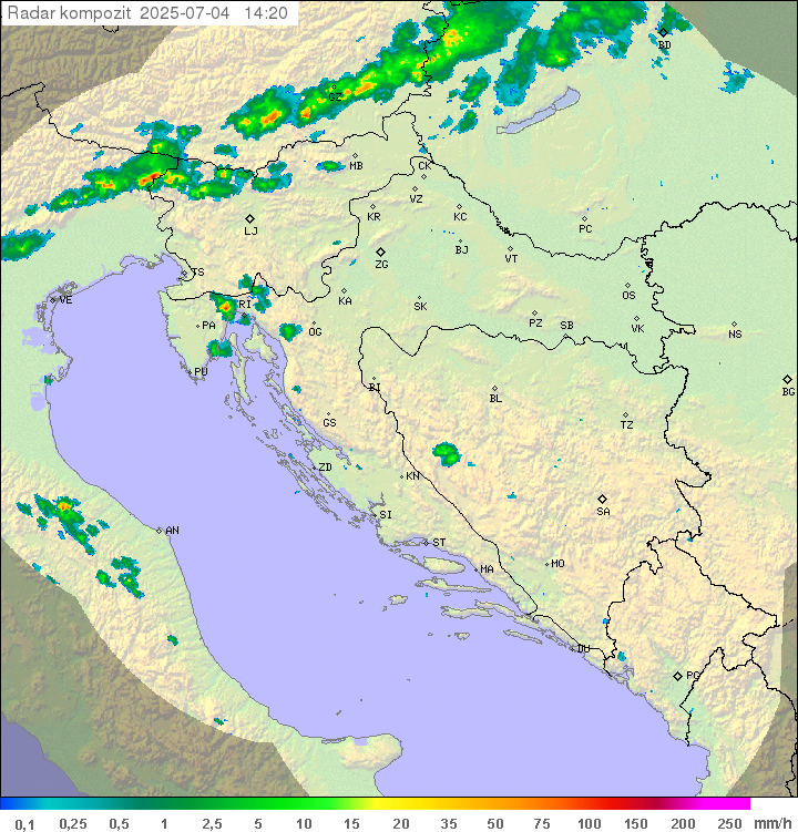 Padavine Hrvaška