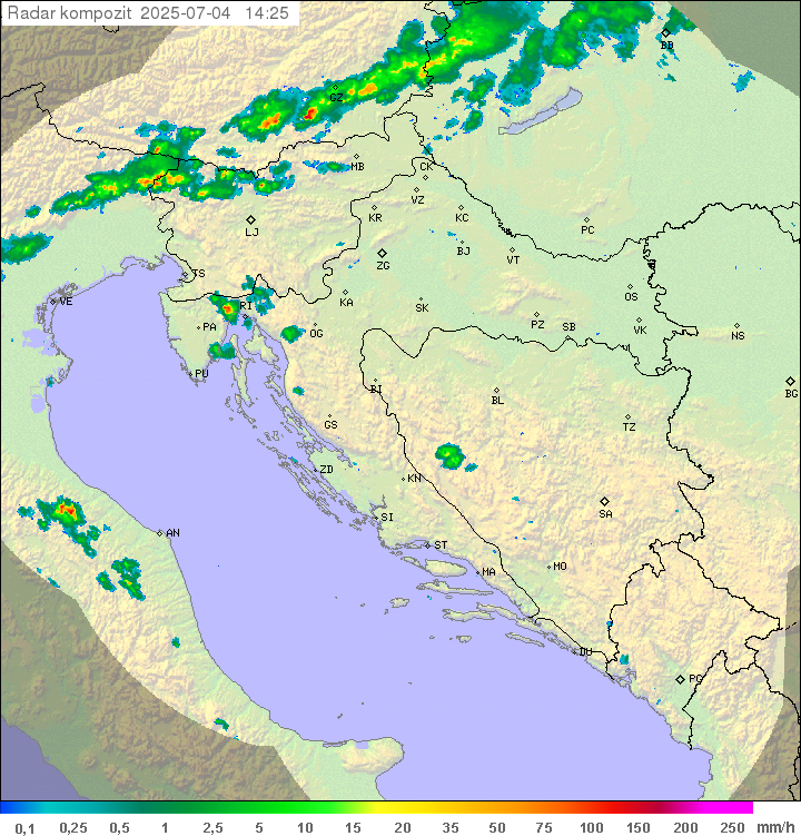 Padavine Hrvaška