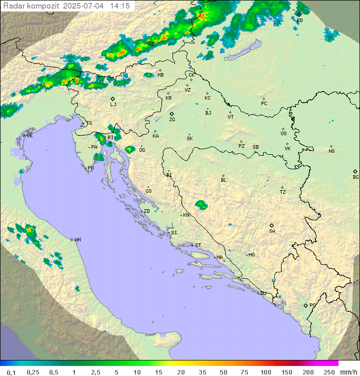 Padavine Hrvaška