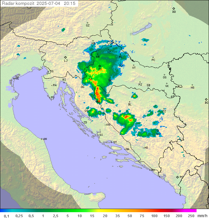Padavine Hrvaška