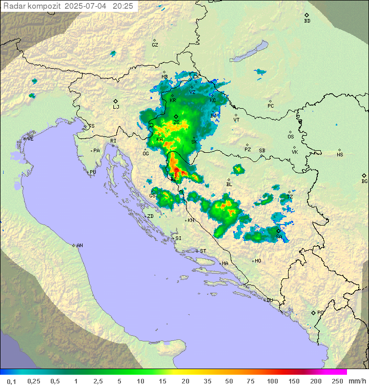 Padavine Hrvaška