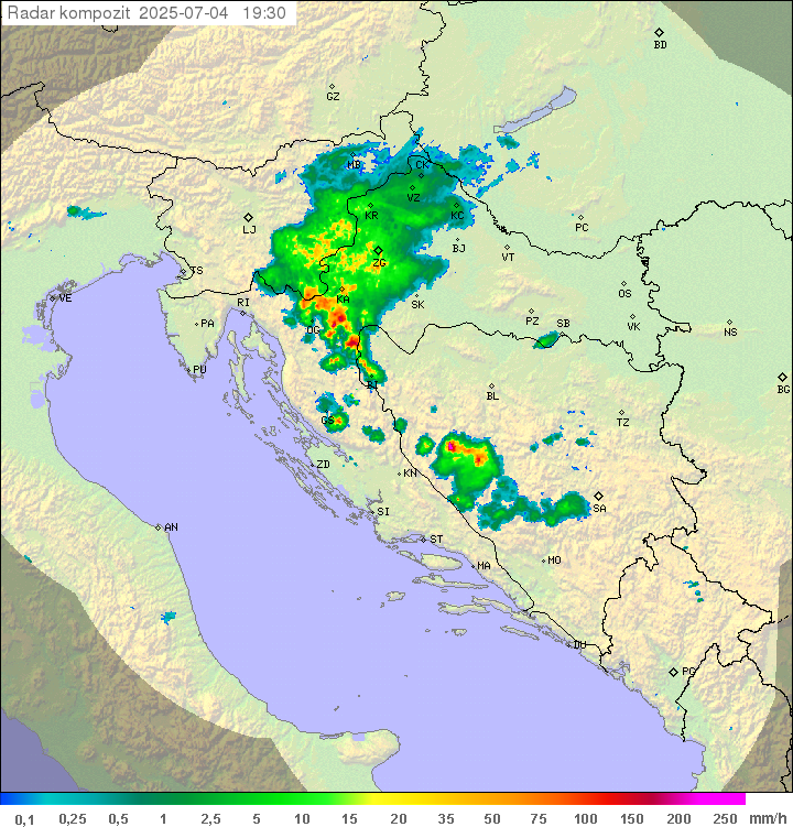 Padavine Hrvaška
