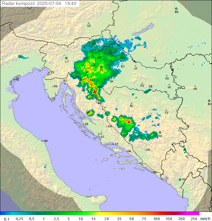 Padavine Hrvaška