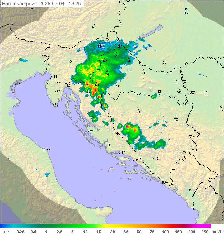 Padavine Hrvaška