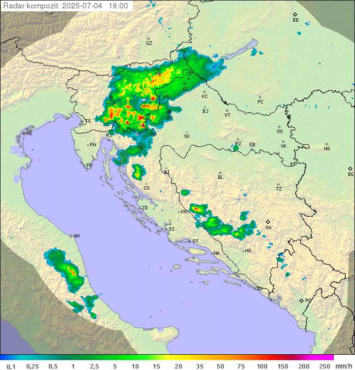 Padavine Hrvaška