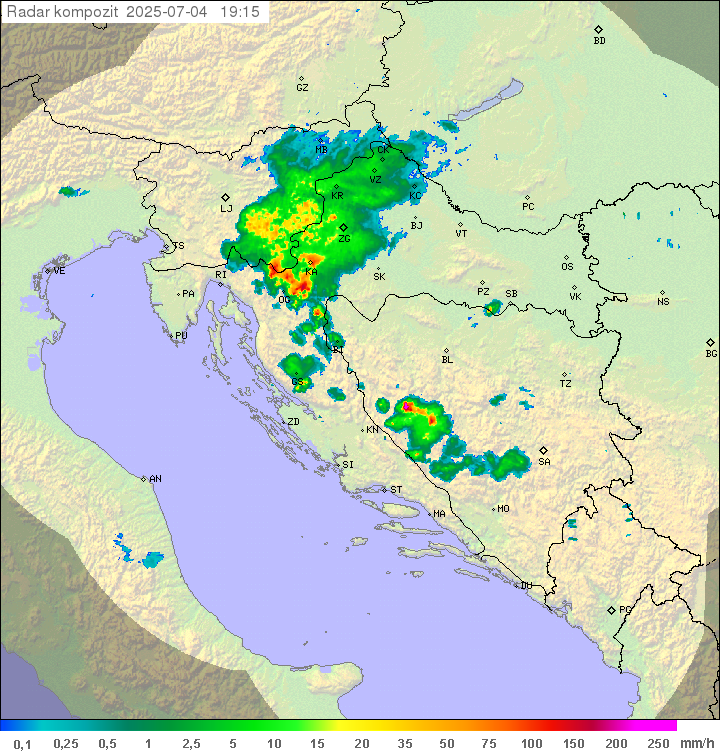 Padavine Hrvaška