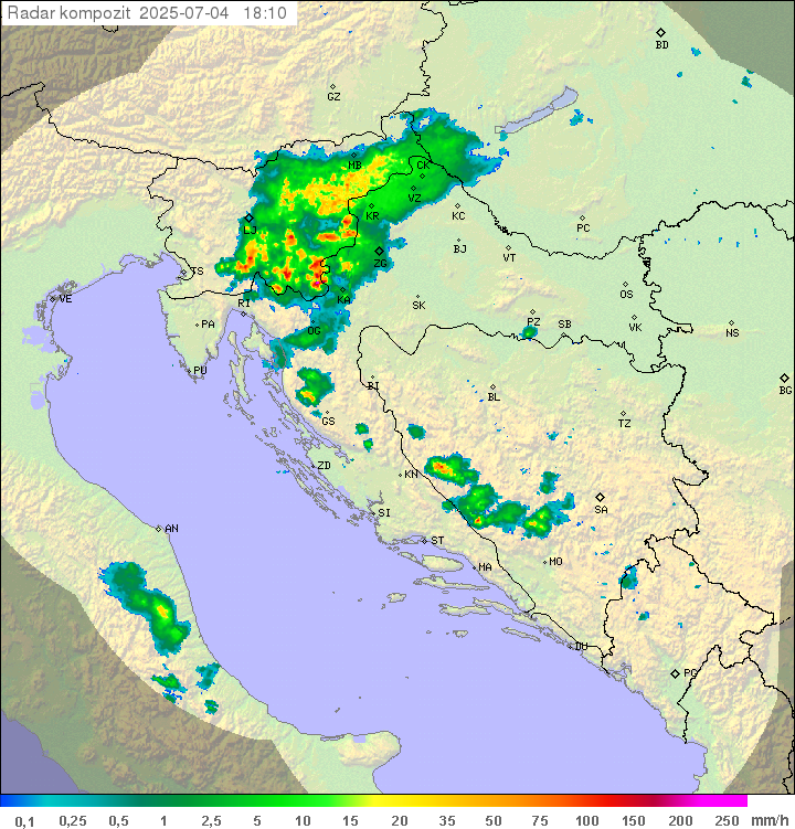 Padavine Hrvaška