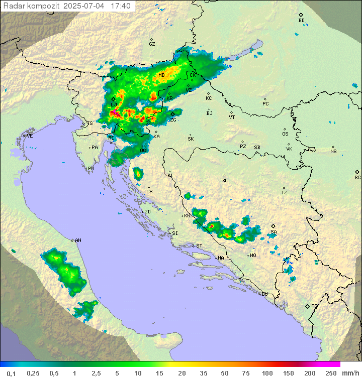 Padavine Hrvaška