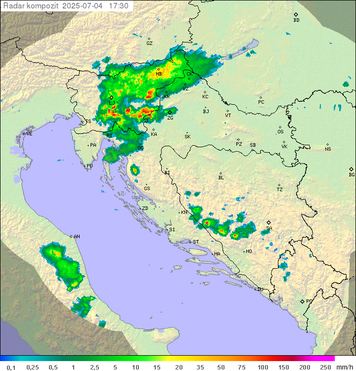 Padavine Hrvaška