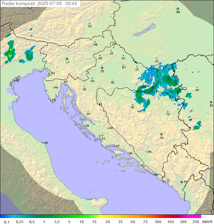 Padavine Hrvaška