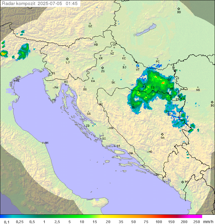 Padavine Hrvaška
