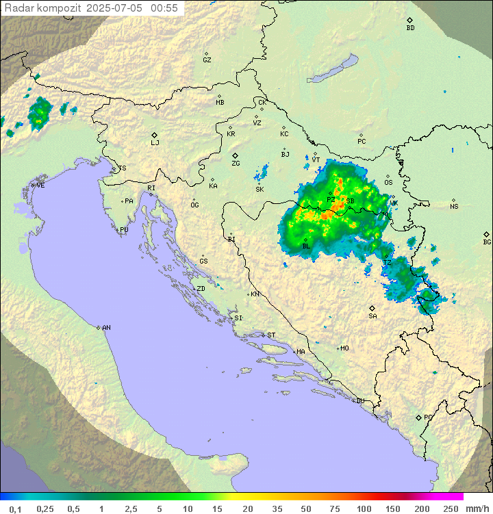 Padavine Hrvaška