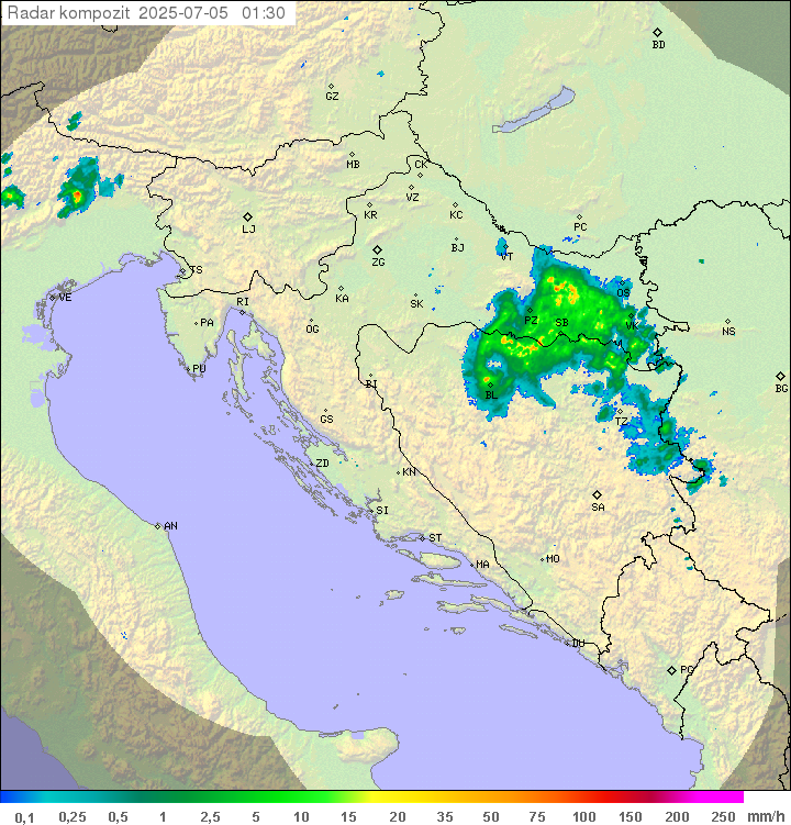 Padavine Hrvaška