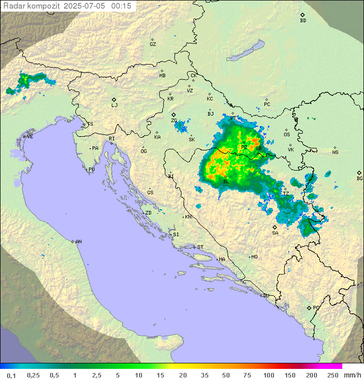Padavine Hrvaška