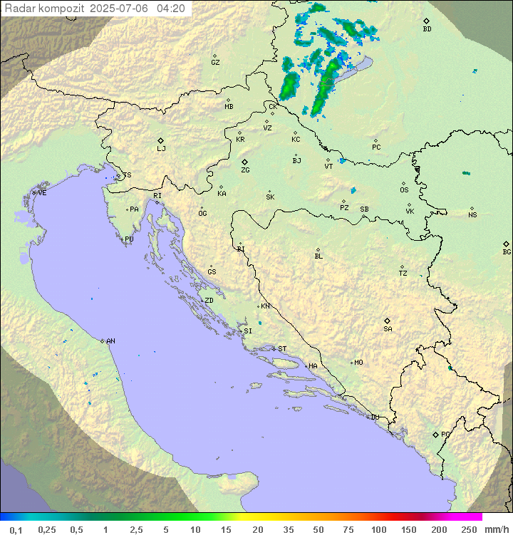 Padavine Hrvaška
