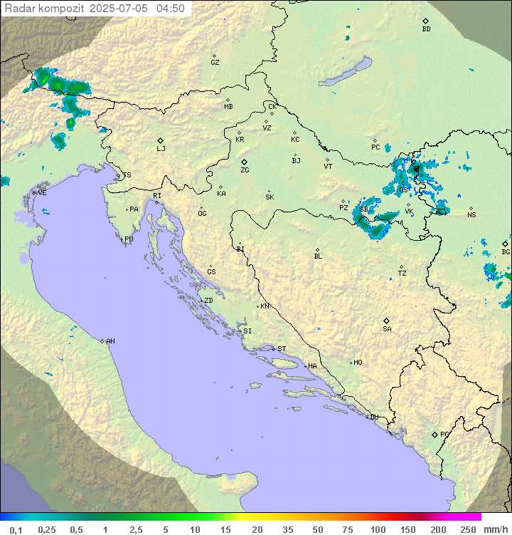 Padavine Hrvaška
