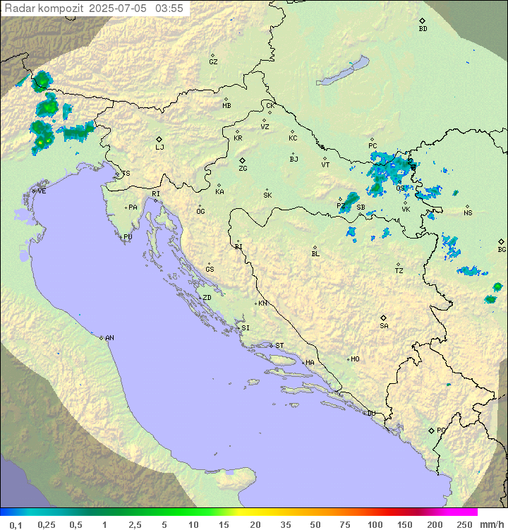 Padavine Hrvaška
